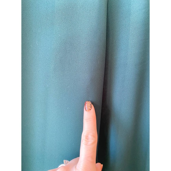 THE IMPECCABLE PIG Women's Forest Green Ruffle V-Neck Sleeveless Jumpsuit size S - Picture 9 of 10